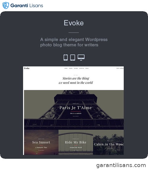 Evoke – Photo Travel WordPress Theme
