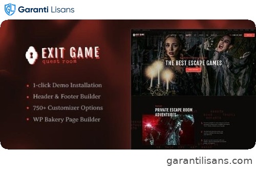 Exit Game | Real-Life Secret Escape Room WordPress Theme