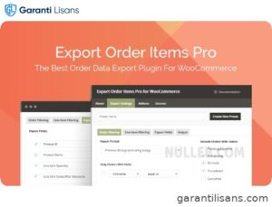 Export Order Items Pro for WooCommerce