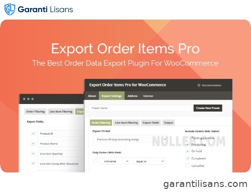 Export Order Items Pro for WooCommerce