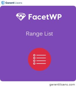 FacetWP – Range List