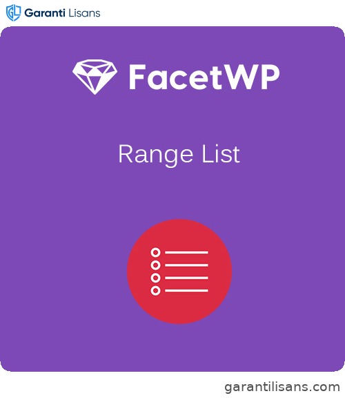 FacetWP – Range List