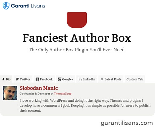 Fanciest Author Box