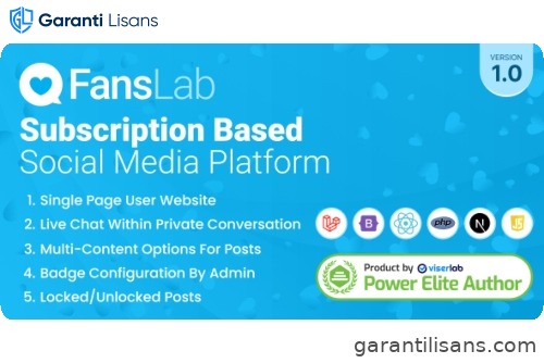 FansLab – Subscription Based Social Media Platform