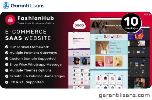 FashionHub SaaS – eCommerce Website Builder For Seamless Online Business