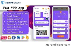 Fast-Pro VPN App | VPN Unblock Proxy | VPN In App Purchase | High Secure VPN | Admob Ads