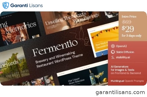 Fermentio — Brewery and Winemaking Restaurant WordPress Theme