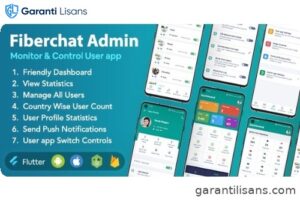 Fiberchat ADMIN App | Android & iOS | Control & Monitor Fiberchat User Whatsapp Clone App