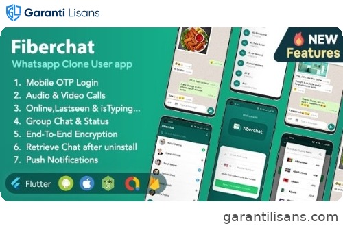 Fiberchat – Whatsapp Clone Full Chat & Call App | Android & iOS Flutter Chat app