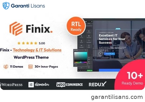 Finix – Technology & IT Solutions WordPress Theme + RTL Ready