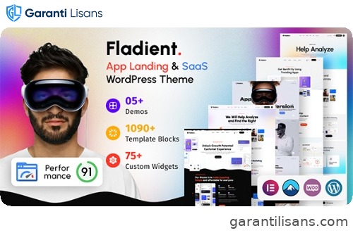 Fladient – App Landing Page WordPress Theme