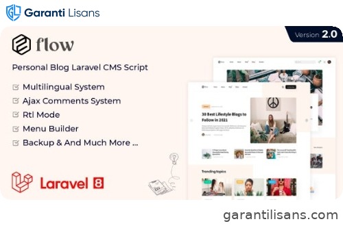 Flow – Laravel Personal Multilingual Blog Script
