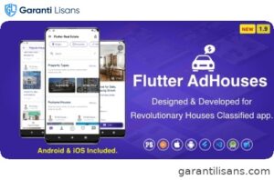 Flutter AdHouses For House Classified BuySell iOS and Android App with Chat ( 2.0 )