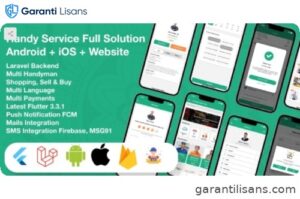 Flutter Handy service – On-Demand Home Services & Shopping Android+iOS+Website Full Solution Laravel