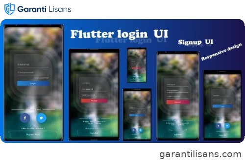 Flutter Login and Signup UI -responsive template -beautiful design