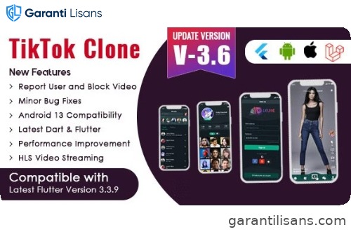 Flutter – TikTok Clone | Triller Clone & Short Video Streaming Mobile App for Android & iOS
