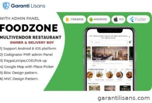 FoodZone Multivendor Mobile Application with PHP Admin+web+driver+owner Flutter 3.x