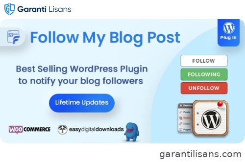Follow My Blog Post – WordPress / WooCommerce Plugin