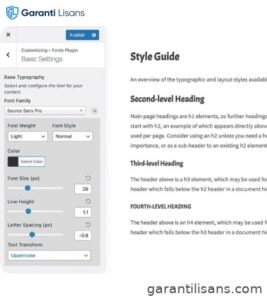 Fonts Plugin Pro – Google Fonts for WordPress