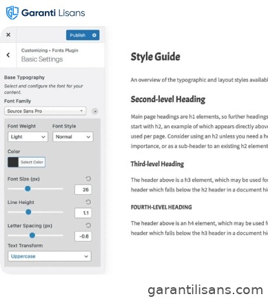 Fonts Plugin Pro – Google Fonts for WordPress