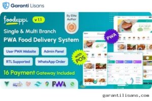 FoodAppi – PWA Food Delivery System and WhatsApp Menu Ordering with Admin Panel | Restaurant POS