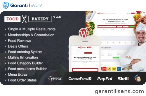 FoodBakery | Delivery Restaurant Directory WordPress Theme