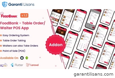 FoodBank – Table Order/Waiter Point Of Sale (POS) App