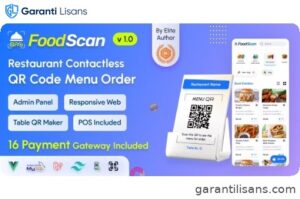 FoodScan – Qr Code Restaurant Menu Maker and Contactless Table Ordering System with Restaurant POS