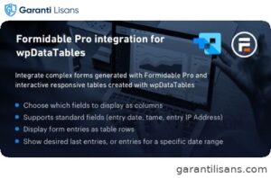 Formidable Forms integration for wpDataTables