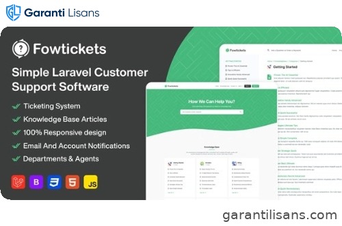 Fowtickets – Simple Customer Support Software With Ticketing System And Knowledge Base