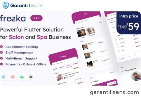 Frezka – All-in-one Salon & Spa Business Solution in Flutter + Laravel