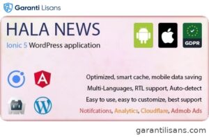 Full Ionic 5 Mobile App for WordPress – Admob, Analytics, Rewards ads, Cloudflare – Hala News Pro