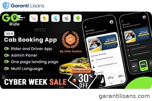 GORIDE | InDriver Clone | Flutter Complete Taxi Booking Solution with Bidding Option