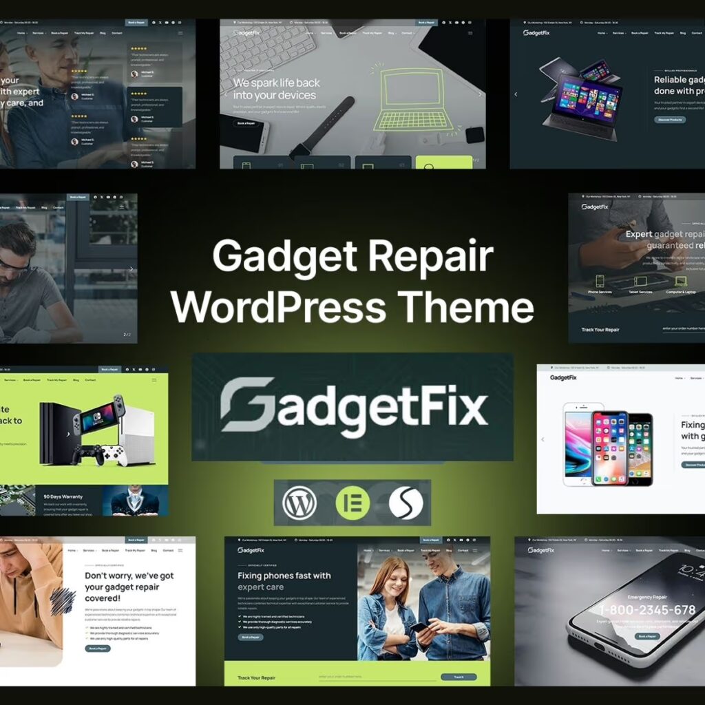 Gadgetfix – Phone and Gadget Repair Service WordPress Theme