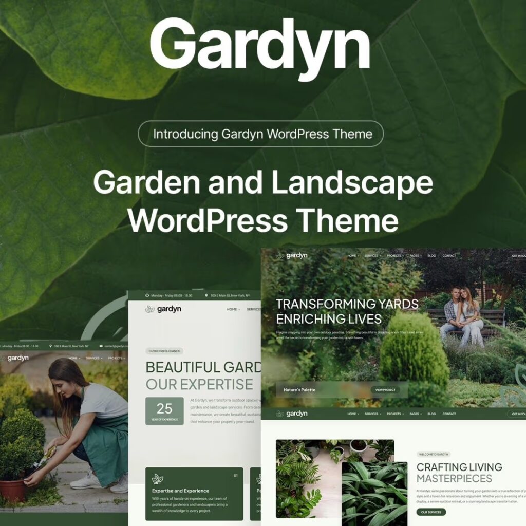 Gardyn – Gardening & Landscaping WordPress Theme