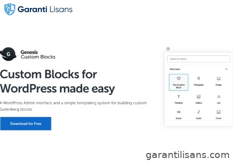 Genesis Custom Blocks Pro