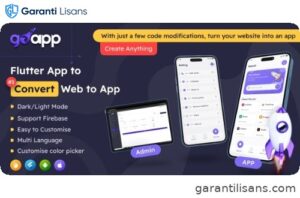 GoApp for Web to App Convertor Flutter + Admin Panel