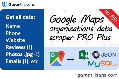 Google Maps Data Scraper PRO plus