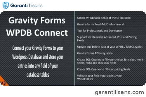 Gravity Forms – WPDB / MySQL Connect