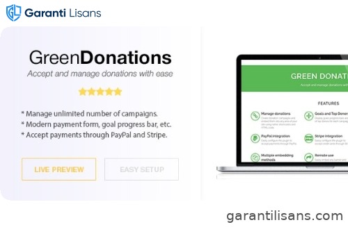 Green Donations – Standalone Script – Accept and Manage Donations