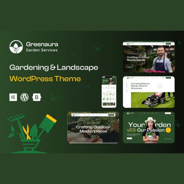 Greenaura – Gardening & Landscaping WordPress Theme