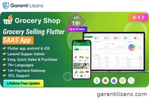 Grocery Shop – Grocery Selling Flutter App with Admin panel SAAS