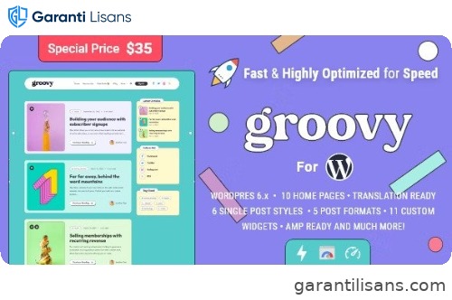 Groovy – Modern & Lightweight Blog for WordPress