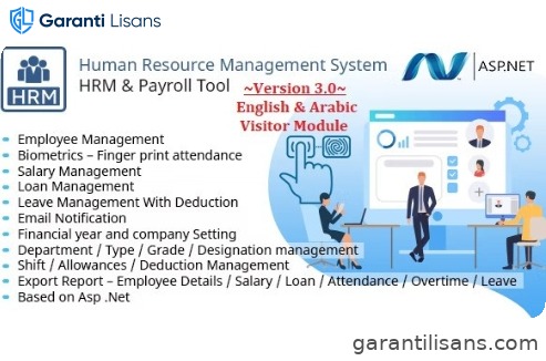 HRMS – Human Resource Management System, Manage Employee Payroll Salary ZkTeco BioMetric attendance