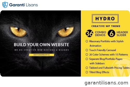 HYDRO – One Page Portfolio WordPress Theme