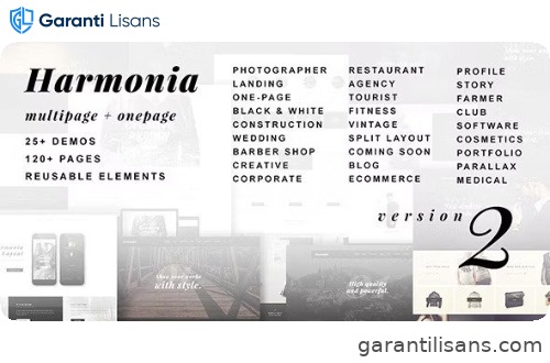 Harmonia – Creative Multi-Purpose WordPress Theme