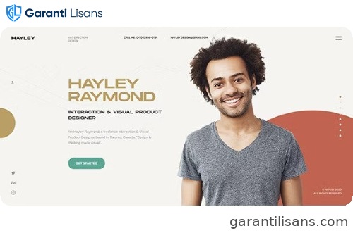 Hayley – Personal CV/Resume WordPress Theme