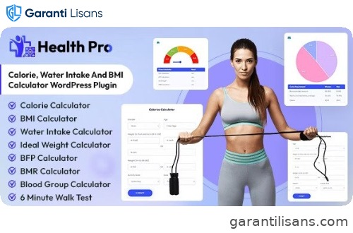 Health Pro – Calorie, Water Intake, BMI Calculator with AI Chatbot Assistant WordPress Plugin