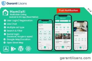 HomListi – Real Estate Listing Android & iOS App