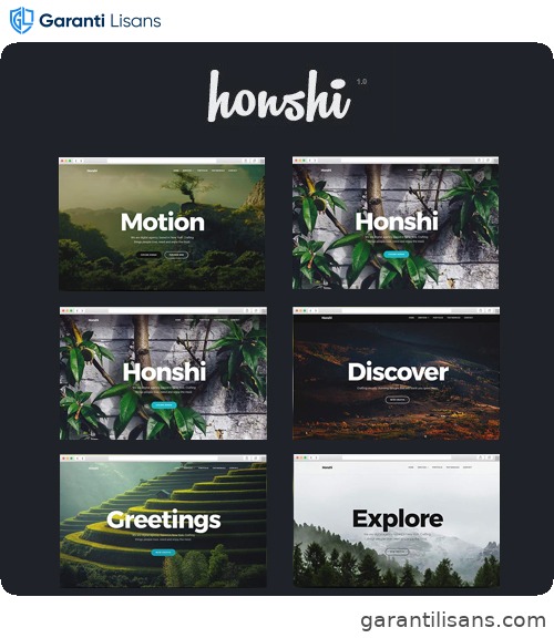 Honshi – WordPress Simple Portfolio Theme